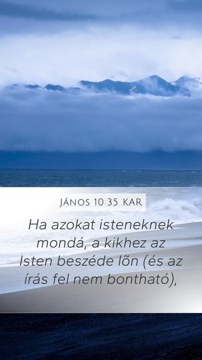 János 10:35 KAR Bible Verse Image