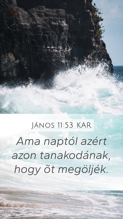 János 11:53 KAR Bible Verse Image