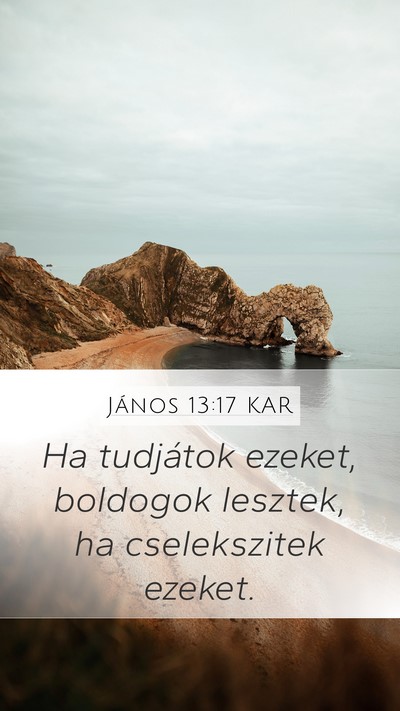 János 13:17 KAR Bible Verse Image