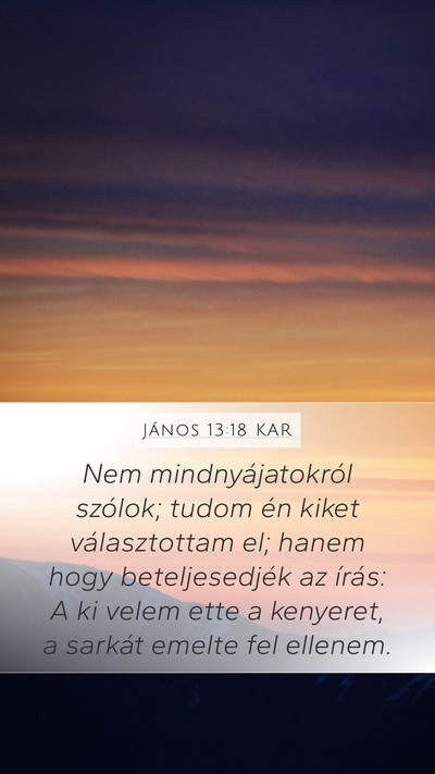 János 13:18 KAR Bible Verse Image