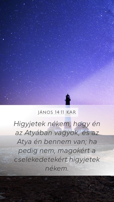 János 14:11 KAR Bible Verse Image