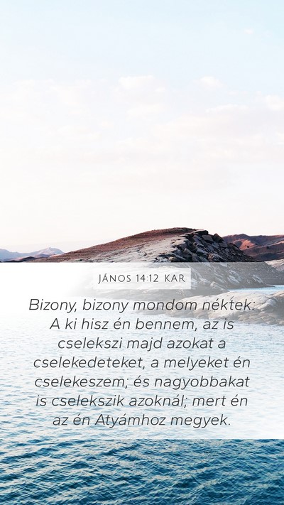 János 14:12 KAR Bible Verse Image