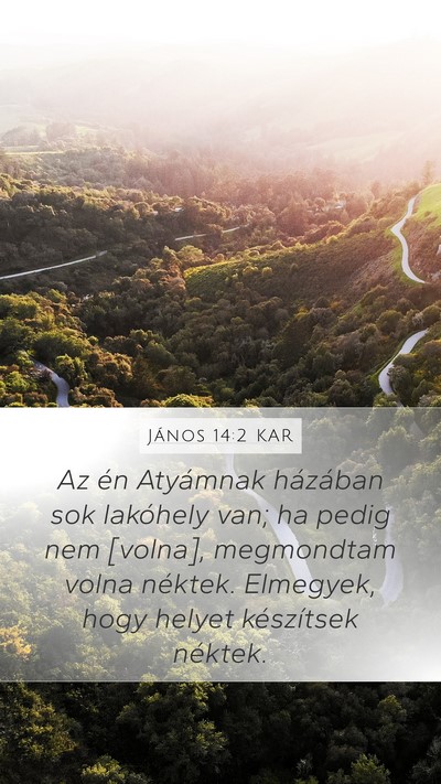 János 14:2 KAR Bible Verse Image