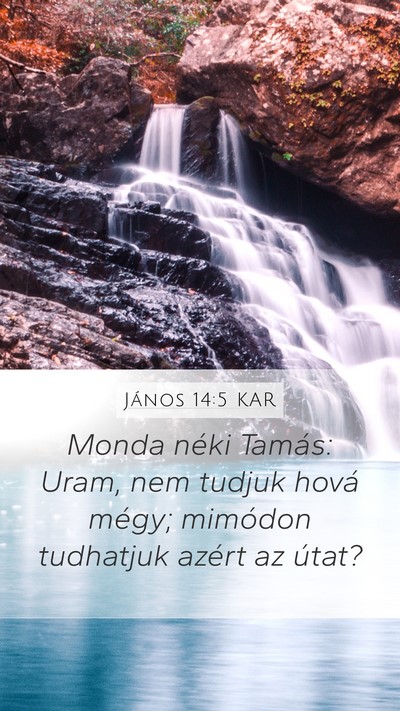 János 14:5 KAR Bible Verse Image