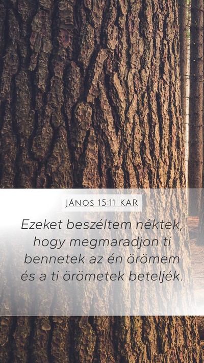 János 15:11 KAR Bible Verse Image