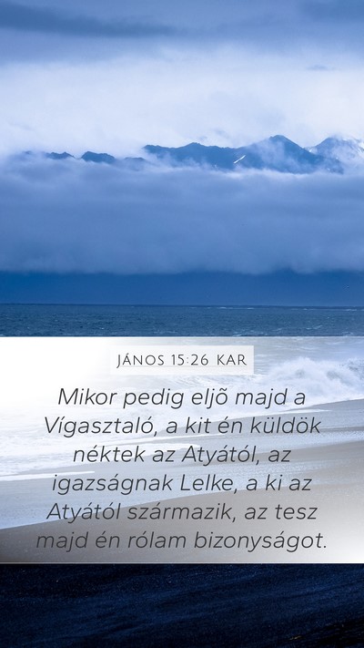 János 15:26 KAR Bible Verse Image