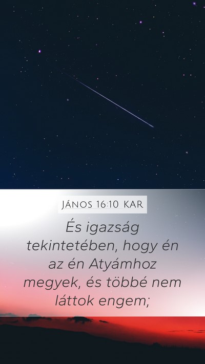 János 16:10 KAR Bible Verse Image