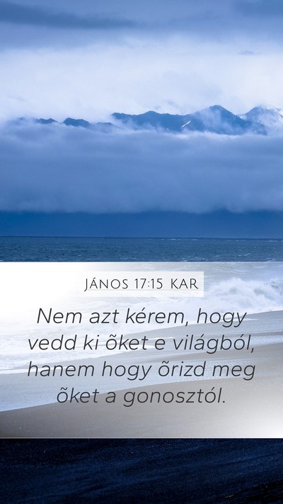 János 17:15 KAR Bible Verse Image