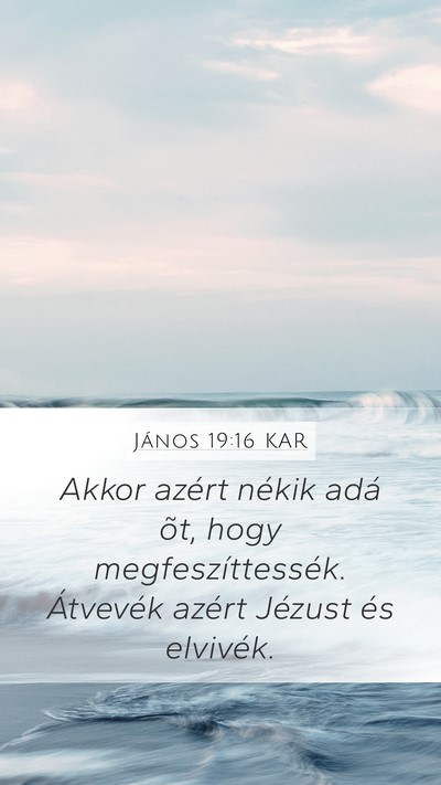 János 19:16 KAR Bible Verse Image