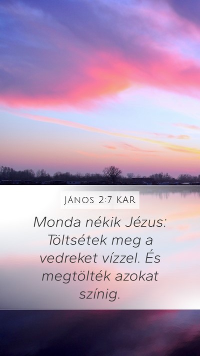 János 2:7 KAR Bible Verse Image