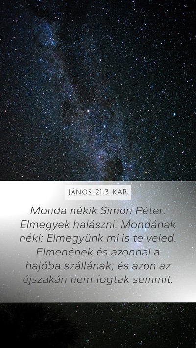 János 21:3 KAR Bible Verse Image