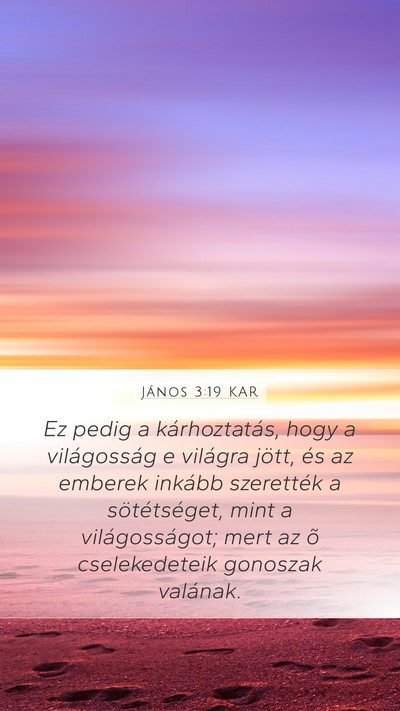 János 3:19 KAR Bible Verse Image