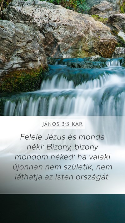 János 3:3 KAR Bible Verse Image