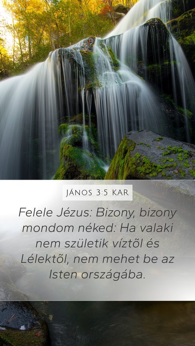 János 3:5 KAR Bible Verse Image
