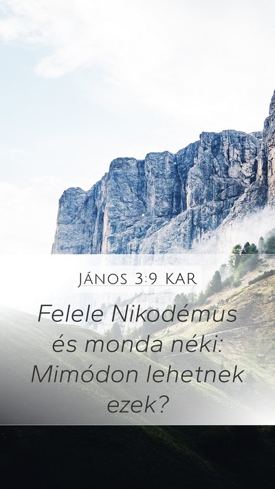 János 3:9 KAR Bible Verse Image