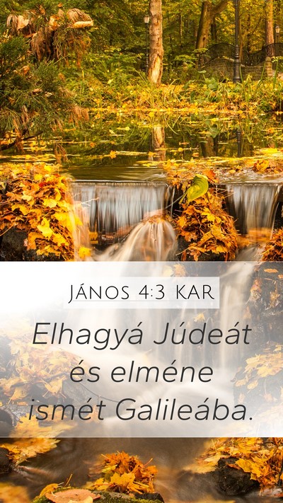 János 4:3 KAR Bible Verse Image