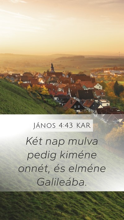 János 4:43 KAR Bible Verse Image