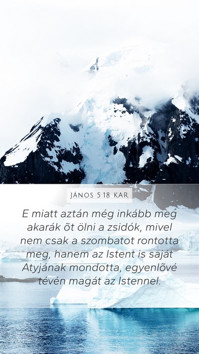 János 5:18 KAR Bible Verse Image