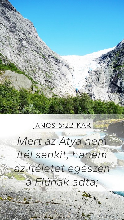 János 5:22 KAR Bible Verse Image