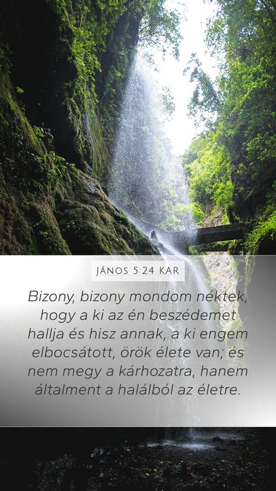 János 5:24 KAR Bible Verse Image