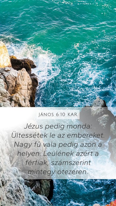 János 6:10 KAR Bible Verse Image