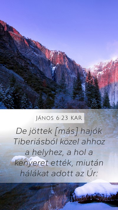 János 6:23 KAR Bible Verse Image
