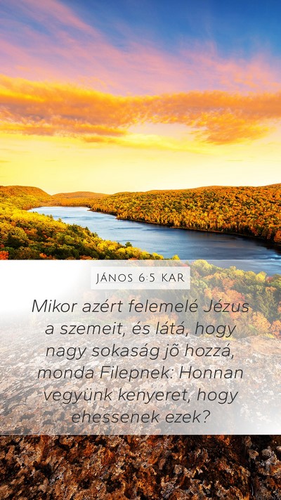 János 6:5 KAR Bible Verse Image