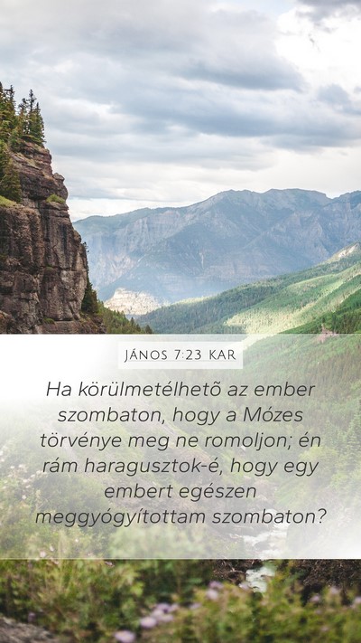 János 7:23 KAR Bible Verse Image
