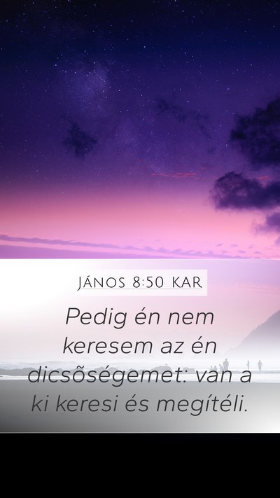 János 8:50 KAR Bible Verse Image