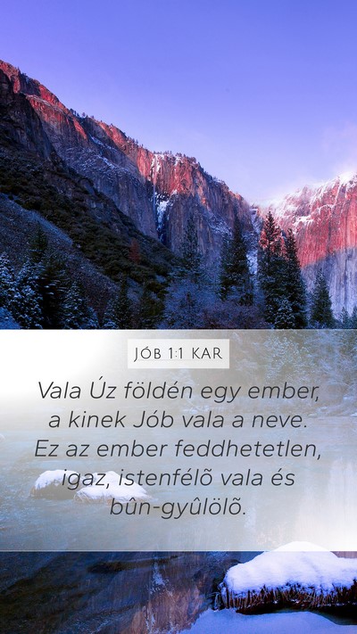 Jób 1:1 KAR Bible Verse Image
