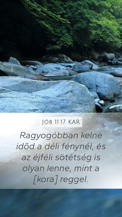 Jób 11:17 KAR Bible Verse Image