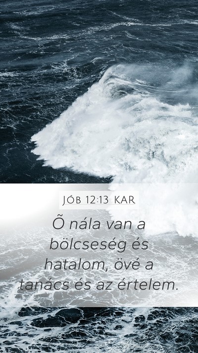 Jób 12:13 KAR Bible Verse Image