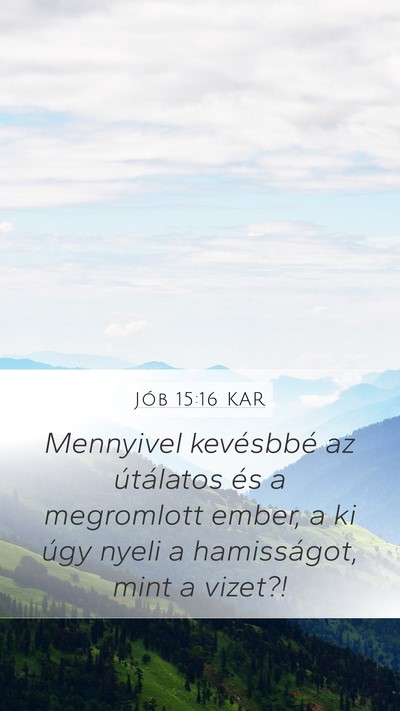 Jób 15:16 KAR Bible Verse Image