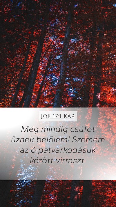 Jób 17:1 KAR Bible Verse Image