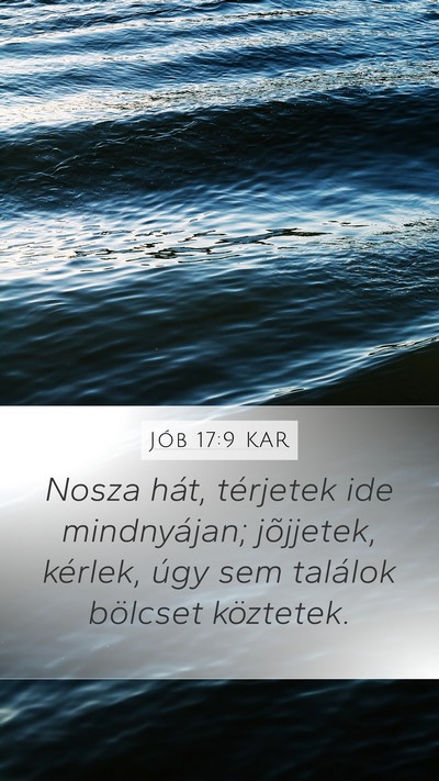 Jób 17:9 KAR Bible Verse Image