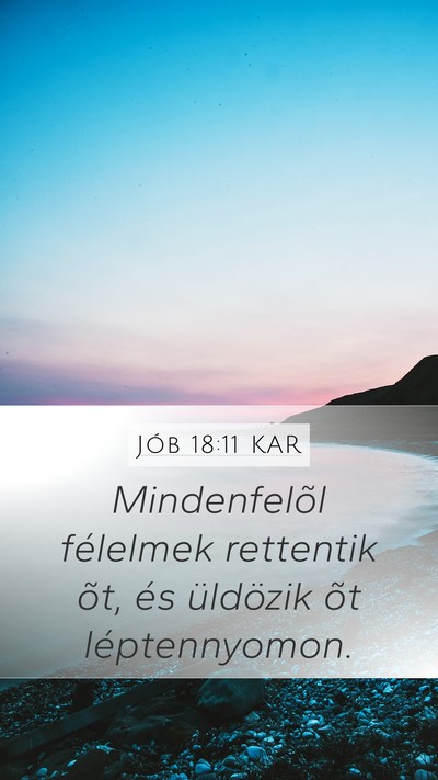 Jób 18:11 KAR Bible Verse Image
