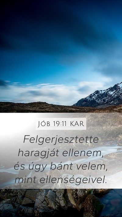 Jób 19:11 KAR Bible Verse Image