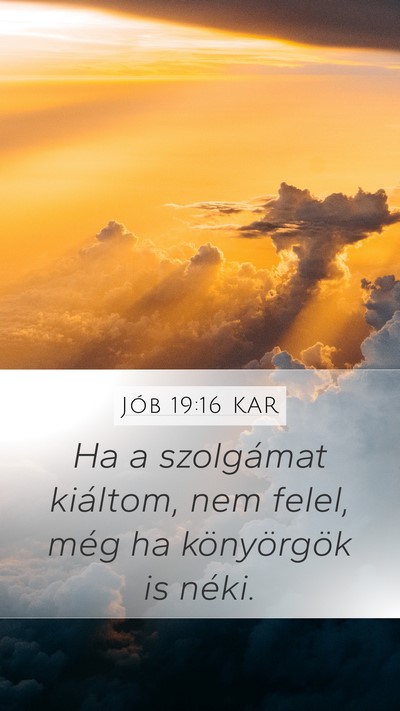 Jób 19:16 KAR Bible Verse Image