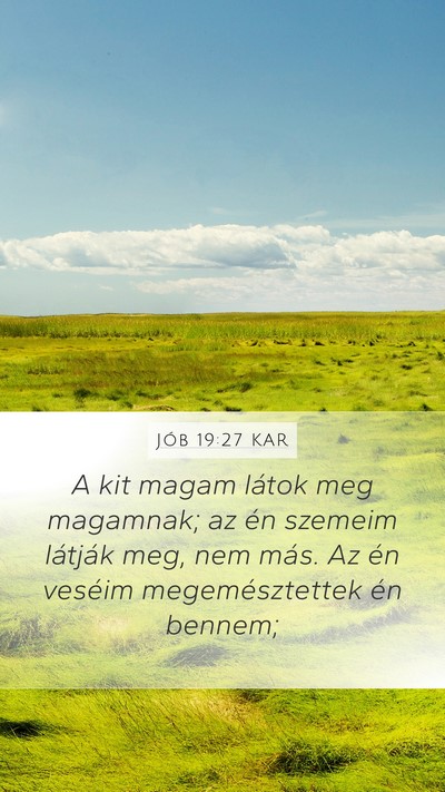 Jób 19:27 KAR Bible Verse Image