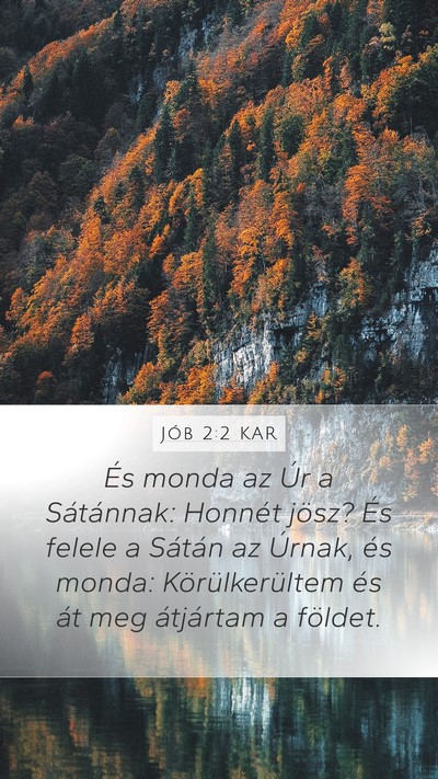 Jób 2:2 KAR Bible Verse Image