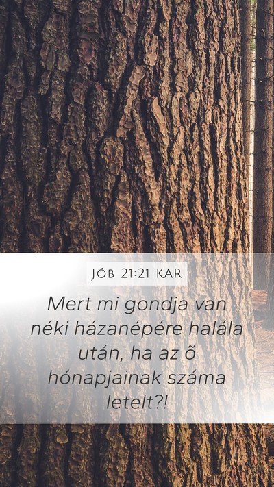 Jób 21:21 KAR Bible Verse Image