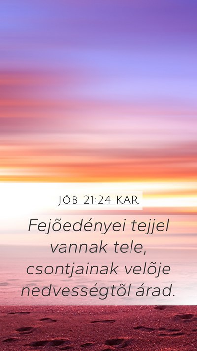 Jób 21:24 KAR Bible Verse Image