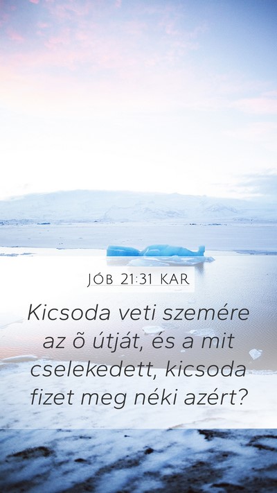 Jób 21:31 KAR Bible Verse Image