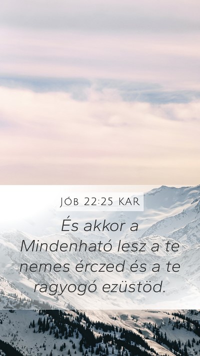 Jób 22:25 KAR Bible Verse Image