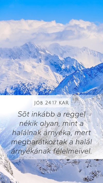 Jób 24:17 KAR Bible Verse Image