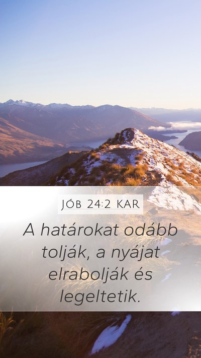 Jób 24:2 KAR Bible Verse Image