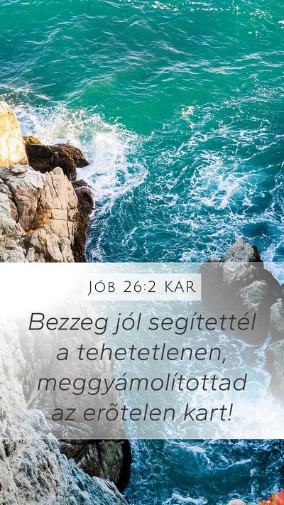 Jób 26:2 KAR Bible Verse Image