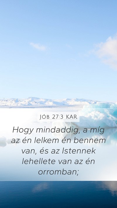 Jób 27:3 KAR Bible Verse Image