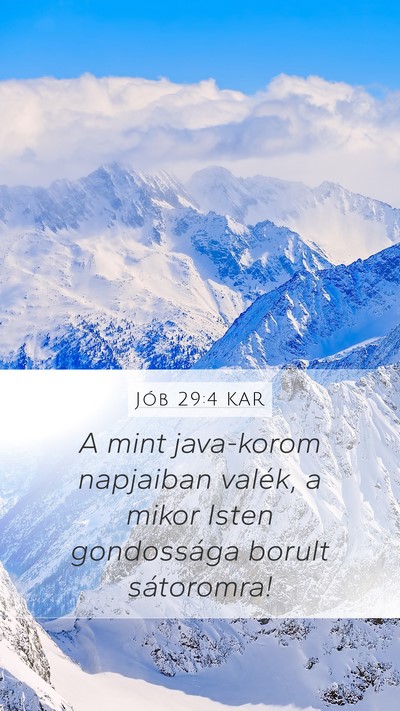 Jób 29:4 KAR Bible Verse Image