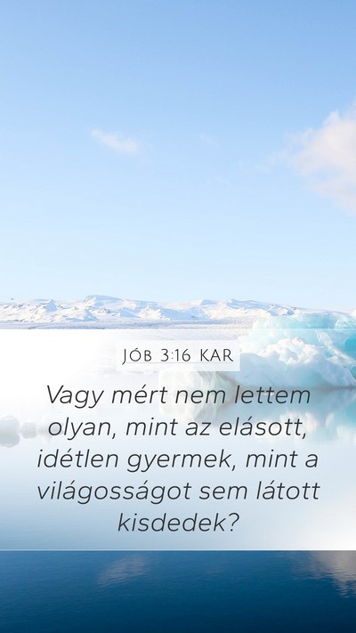 Jób 3:16 KAR Bible Verse Image